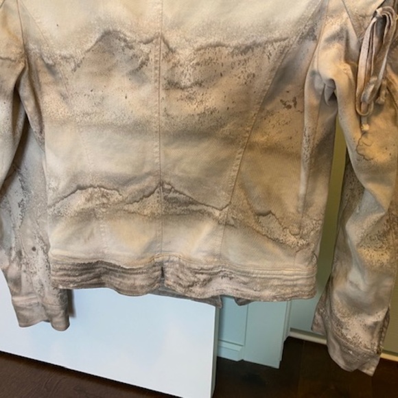 Elisa Cavaletti/Daniela Dallavalle jacket US S cotton beige/taupe mottled look - Picture 13 of 16